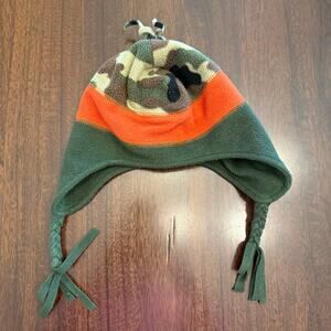 Camo Fleece Winter Earflap Hat